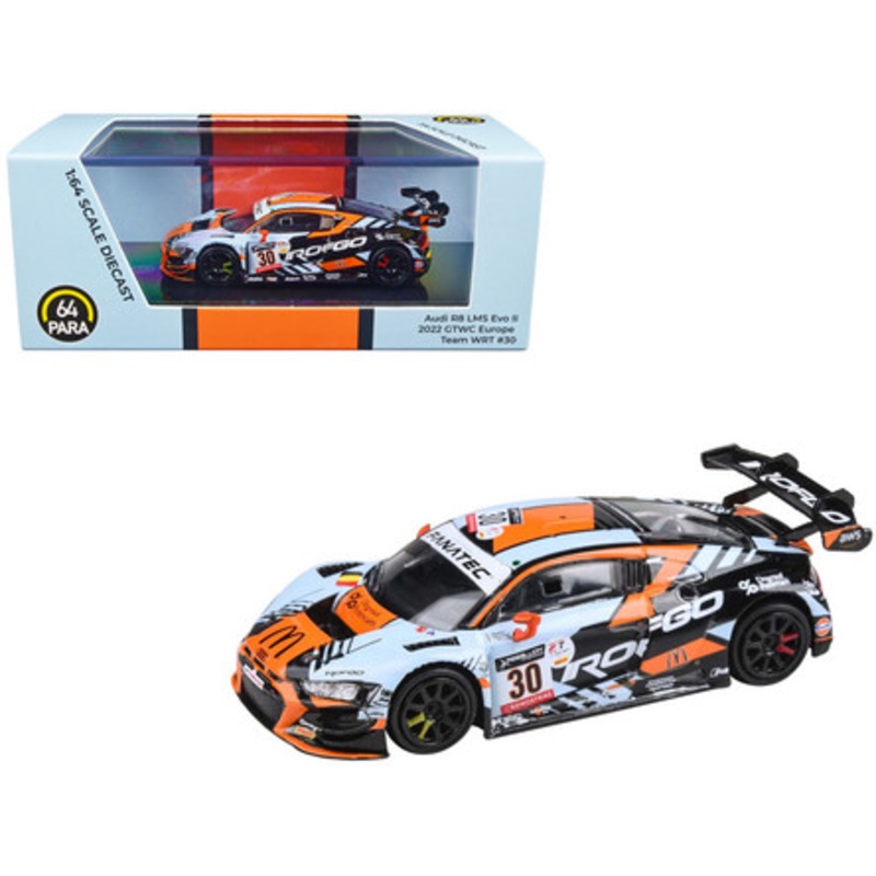 Audi R8 LMS Evo II #30 Benjamin Goethe - Thomas Neubauer - Jean-Baptiste Simmenauer "Team WRT" GTWC Europe (GT World Challenge) (2022) 1/64 Diecast Model Car by Paragon Models