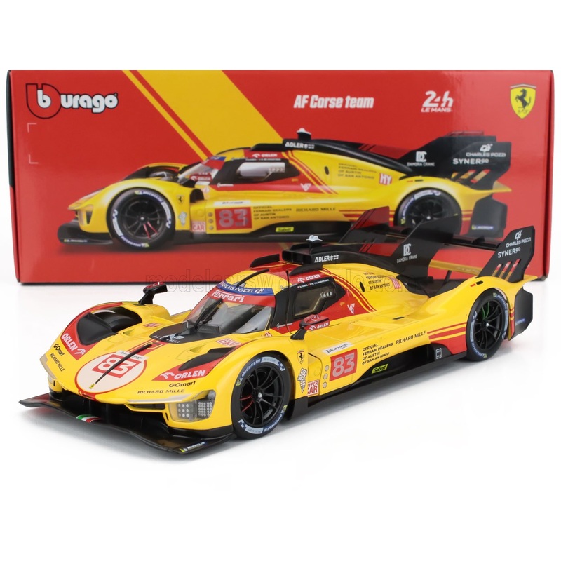 Ferrari 499P Hypercar AF CORSE N*83 2024 1:18 - Le Mans - BBurago