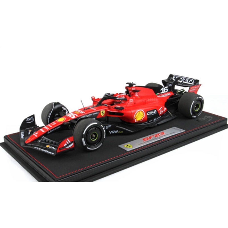 1/18 BBR 2023 Formula 1 Ferrari SF-23 Singapore GP Marina Bay Charles Leclerc Diecast Car Model
