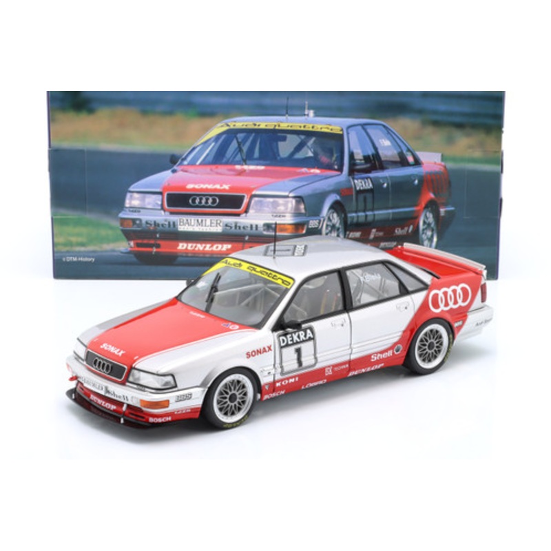 1/18 Werk83 1992 Audi V8 Quattro #1 DTM Team AZR (Audi Zentrum Reutlingen) Frank Biela Diecast Car Model