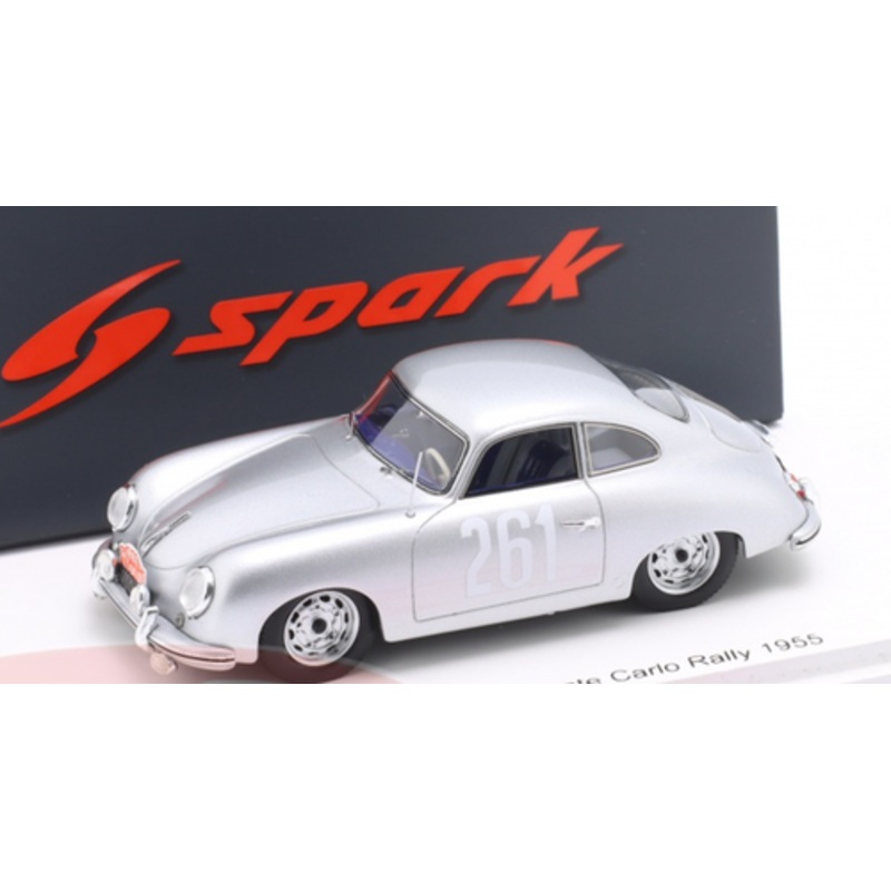 1/43 Spark Porsche 356 1500 No.261 Monte Carlo Rally 1955 J. Vilron - L. Carlin Car Model