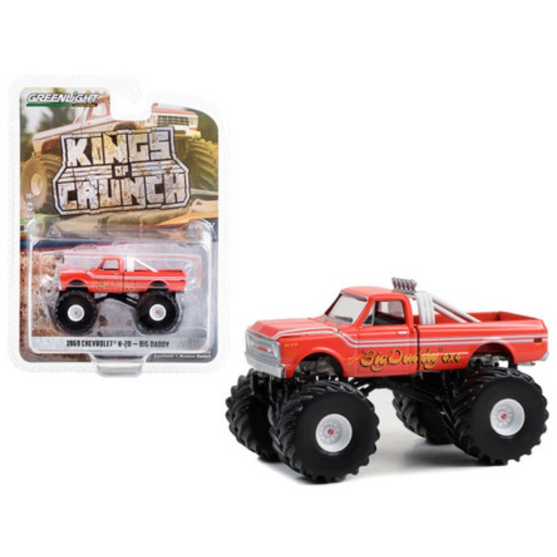 1969 Chevrolet K20 Monster Truck "Big Daddy" "Kings of Crunch" Series 13 1/64 Diecast Model Car by Greenlight