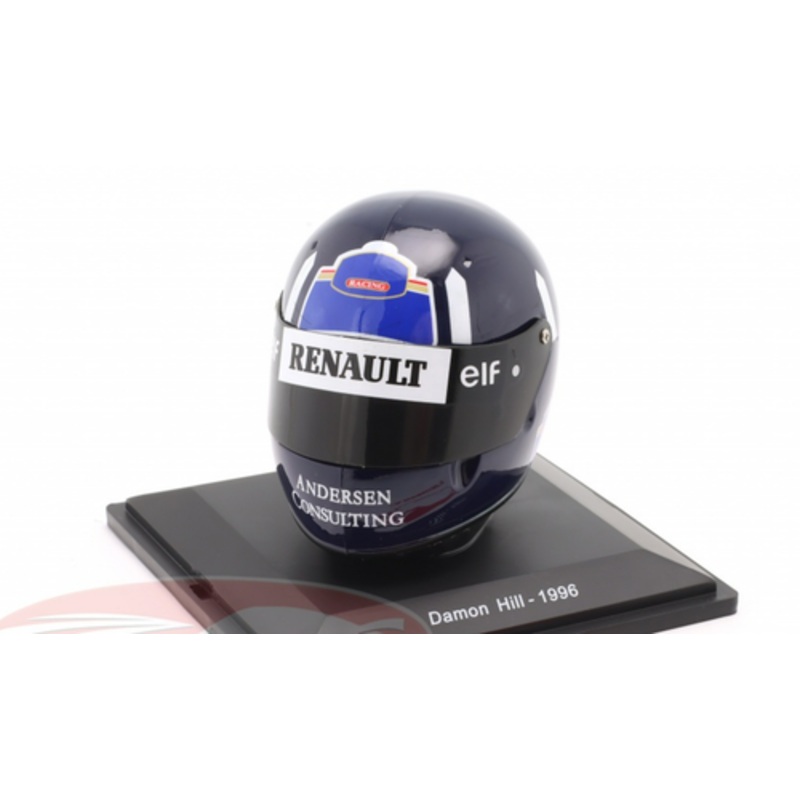 Showcase DAMAGED 1/5 Spark 1996 Damon Hill #5 Rothmans Williams Renault World Champion Formula 1 Helmet Model