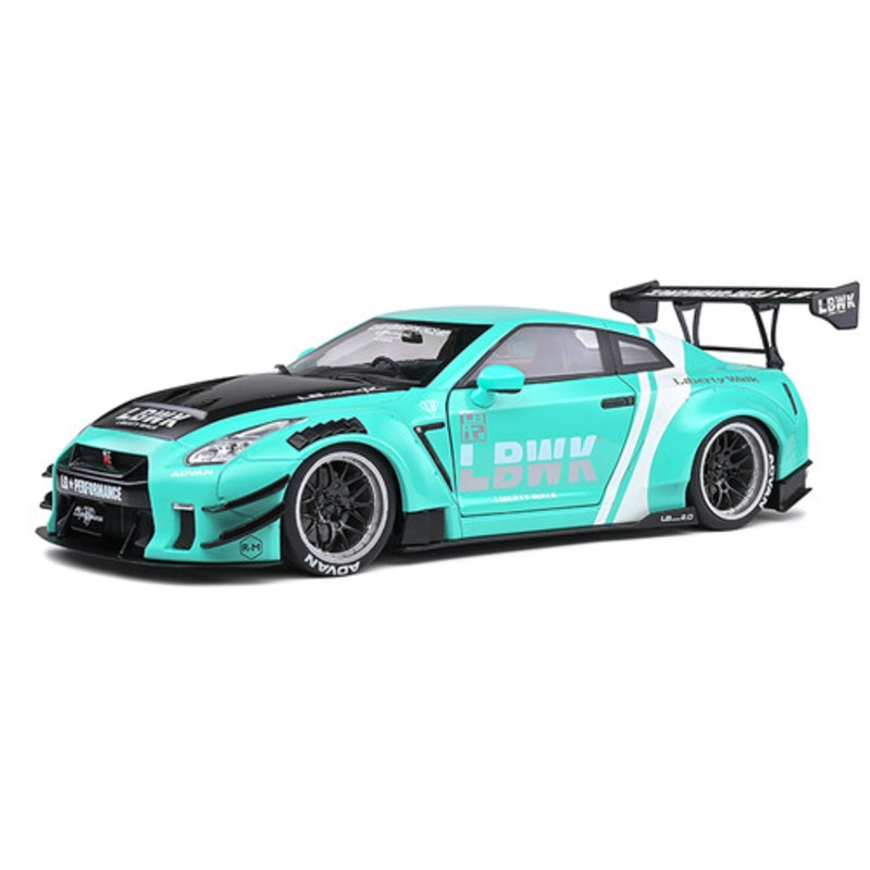 1/18 Nissan Skyline GT-R GTR R35 LB Works Liberty Works LBWK Type 2 (Mint Green) Diecast Car Model