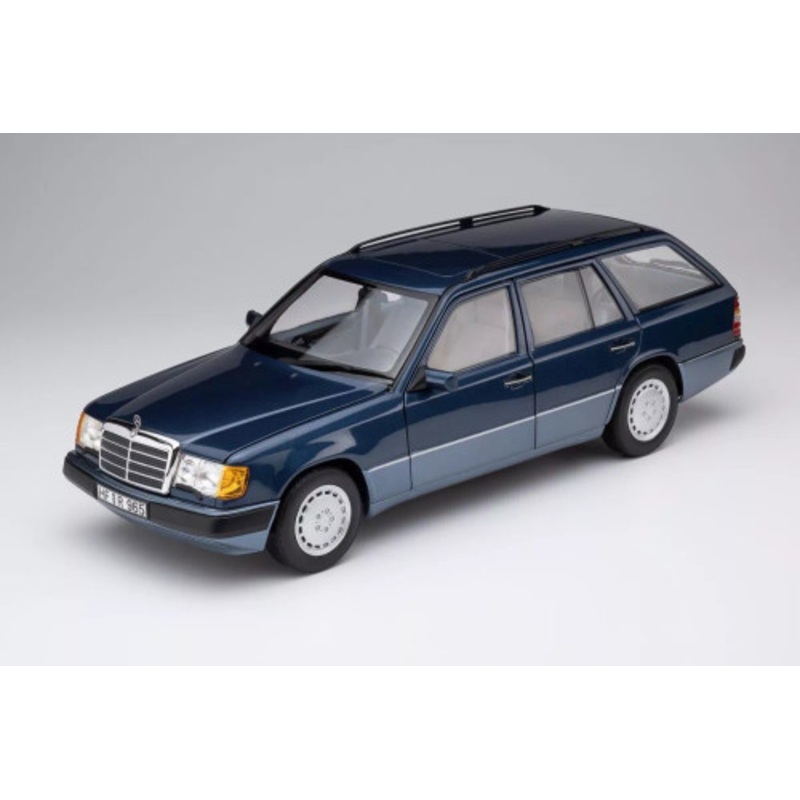 1/18 Norev 1990 Mercedes-Benz 300D T-Model (S124) (Blue Metallic) Diecast Car Model