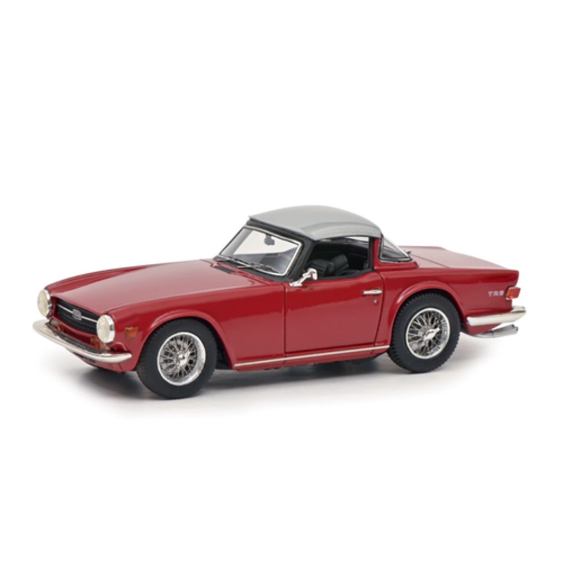 1/43 Schuco 1968-1976 Triumph TR6 Roadster (Wine Red) Car Model