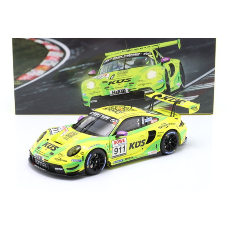 1/18 Minichamps 2023 Porsche 911 GT3 R #911 NLS 2 Nrburgring Manthey EMA Thomas Preining, Kevin Estre Diecast Car Model