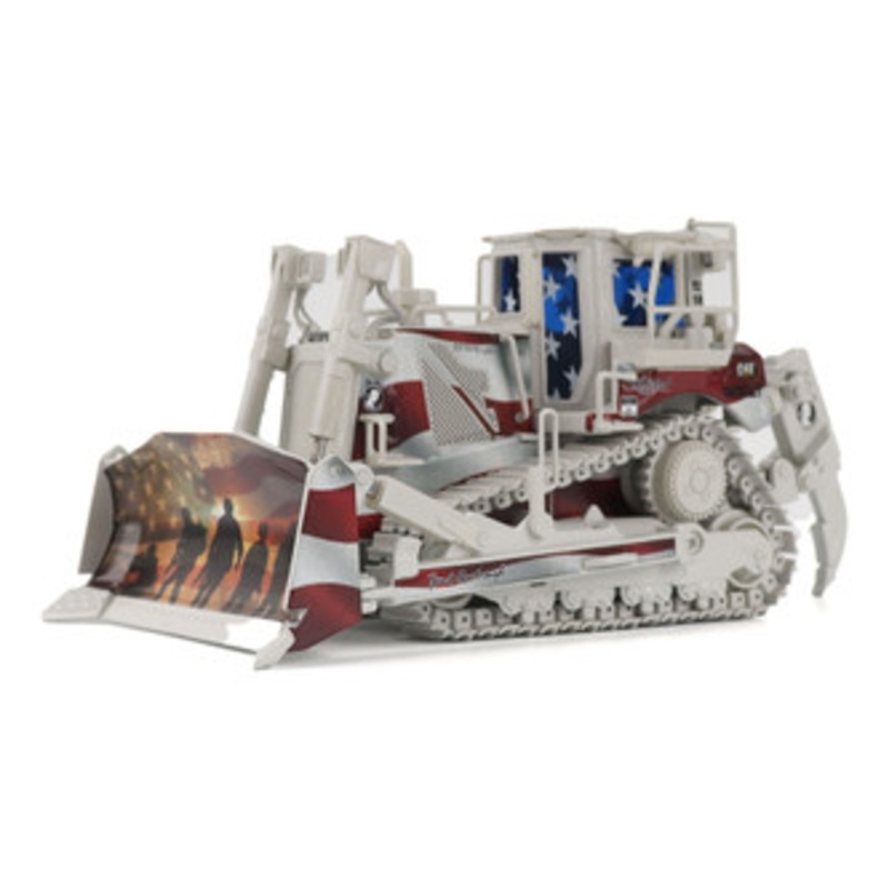 1/50 Diecast Masters Cat D8T Dozer for Brent Scarbrough & Co. with Special Patriotic Decoration Diecast Model