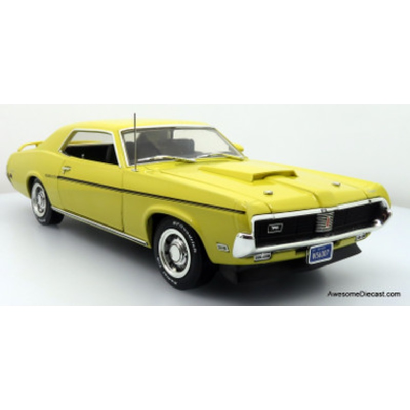1969 Mercury Cougar Eliminator, Yellow 1:18 Diecast Model Car by Ertl