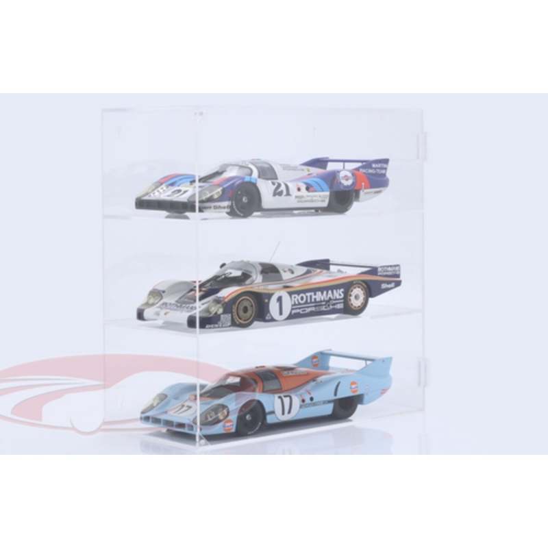 Jewel Cases 1/12 High quality Acrylic Showcase for 3 Modelcars in 1/12 Scale Models (car models NOT included)