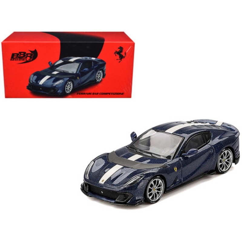 1/64 BBR Ferrari 812 Competitizone (Blu Tour De France Blue) Diecast Car Model