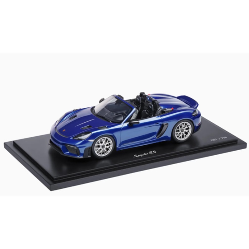 1/18 Dealer Edition 2024 Porsche 718 (982) Spyder RS (San Marino Blue) Car Model
