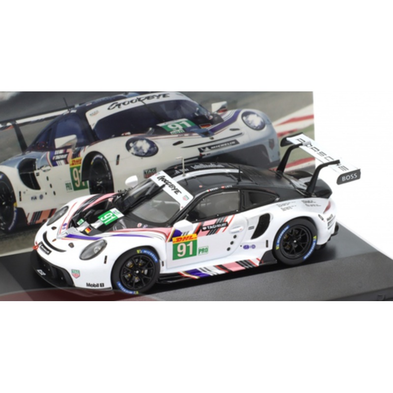 1/43 Ixo 2022 Porsche 911 RSR-19 Goodbye #91 Last Race WEC Porsche GT-Team Gianmaria Bruni, Richard Lietz Car Model