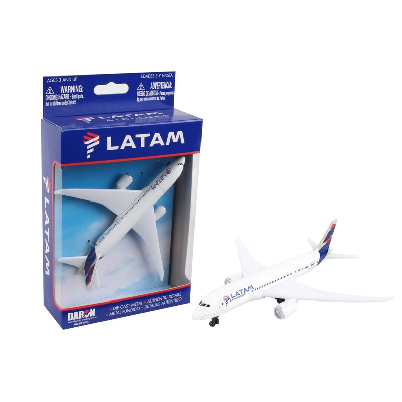 5.75 Inch Boeing 787 LATAM 1/388 Scale Diecast Airplane Model by Daron (Single Plane)