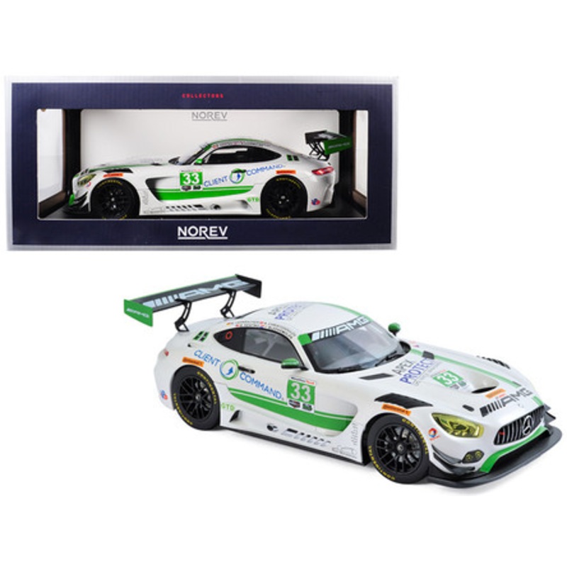 Mercedes AMG GT3 #33 Daytona 2017 Daytona Team Riley 1/18 Diecast Model Car by Norev