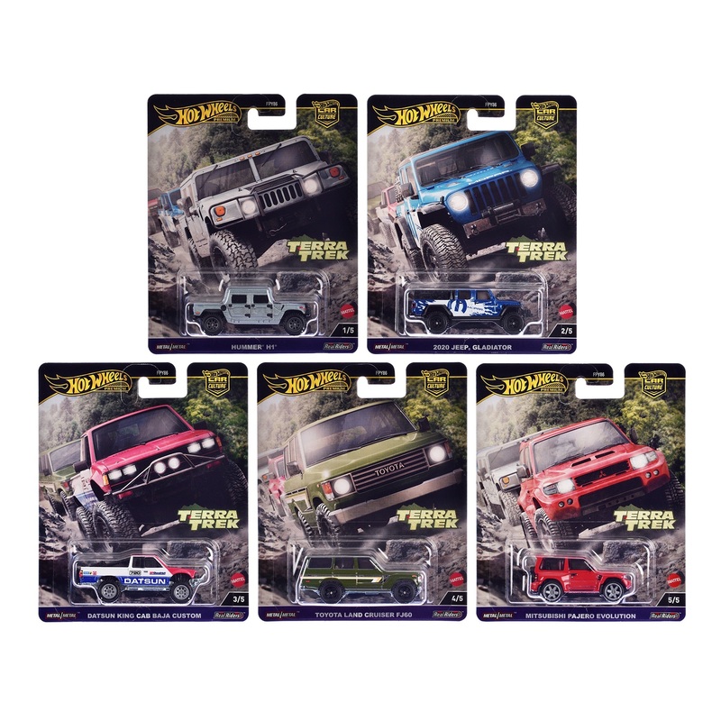 "Terra Trek" 5 piece Set "Car Culture" 2024 Series C Diecast Model Cars by Hot Wheels