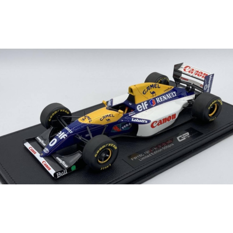 1/18 GP Replicas 1993 Formula 1 Williams FW15C #0 Renault V10 Canon Damon Hill Car Model