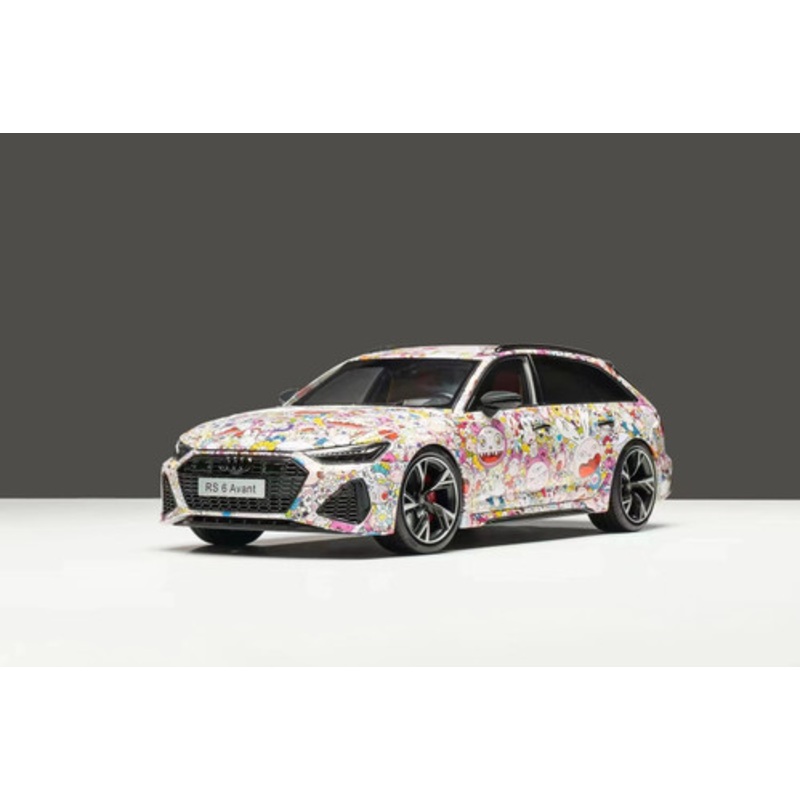 1/18 NSL Audi RS6 Avant C8 Flower Edition Diecast Car Model Limited 199 Pieces