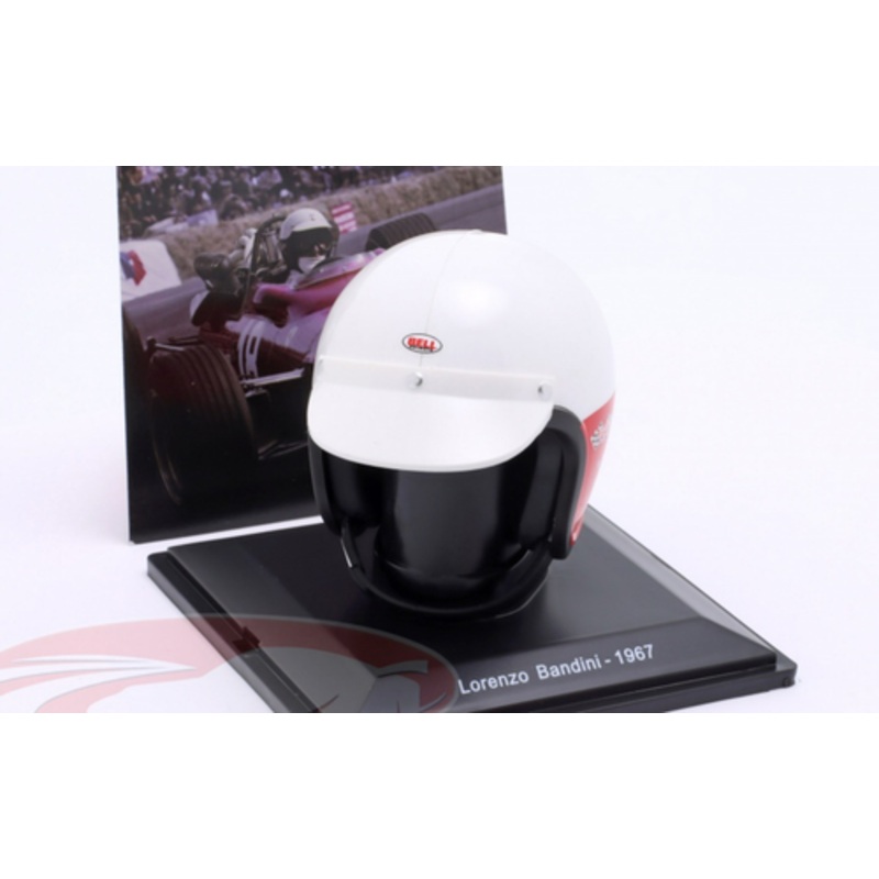 1/5 Spark 1967 Formula 1 Lorenzo Bandini #18 Scuderia Ferrari 312 Helmet Model