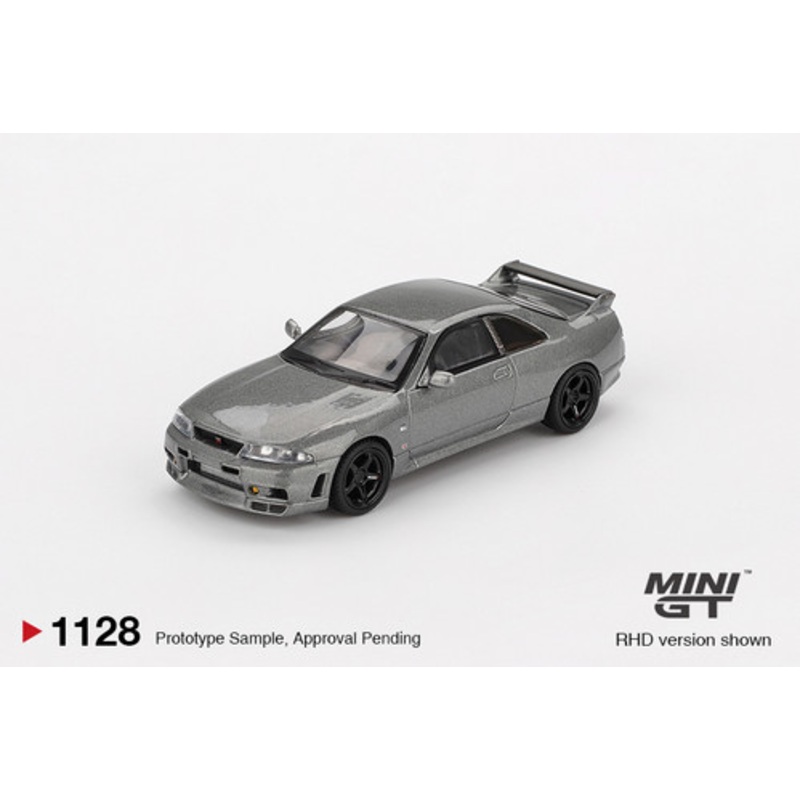 1/64 Mini GT Nissan Skyline GT-R GTR R33 Nismo BCNR33 CRS Version (Dark Metal Grey) Diecast Car Model