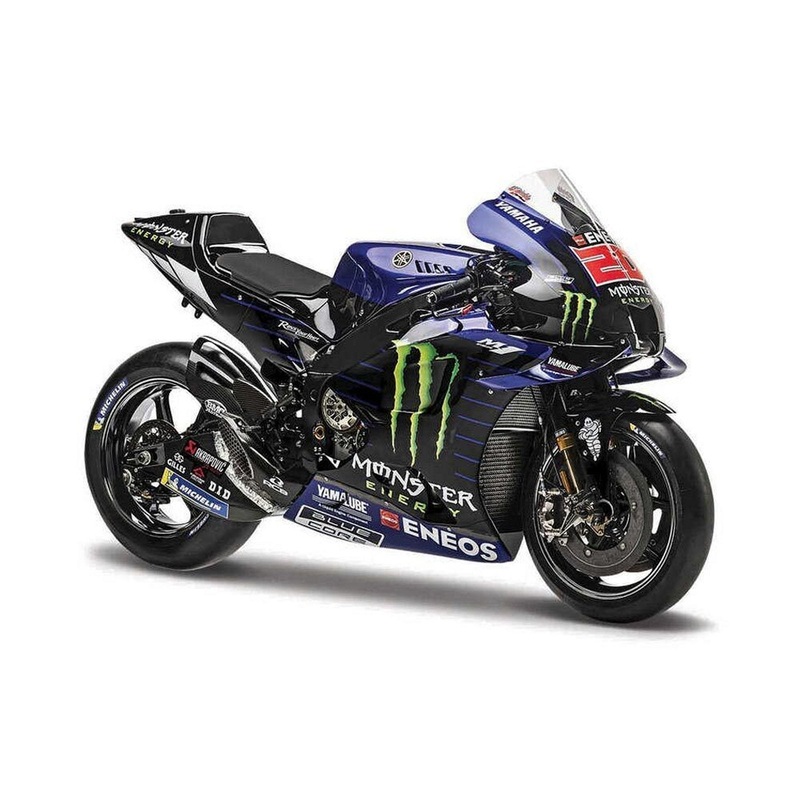 Yamaha M1 YZR Fabio Quatararo (Monster energy Factory Racing Team 2021) in Blue/Black