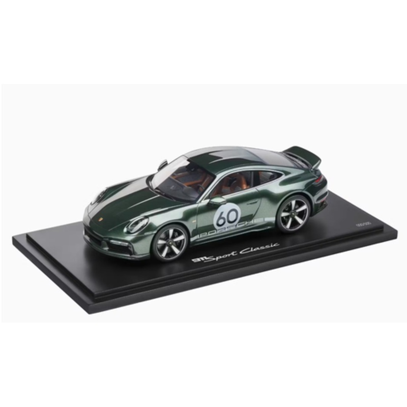 1/18 Dealer Edition 2022 Porsche 911 (992) Sport Classic (Oak Green Metallic) Car Model