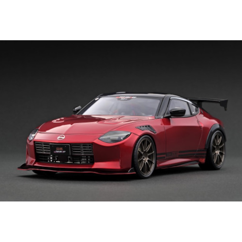 1/18 Ignition Model Nissan Fairlady Z (RZ34) Top Secret (Red Metallic) Car Model