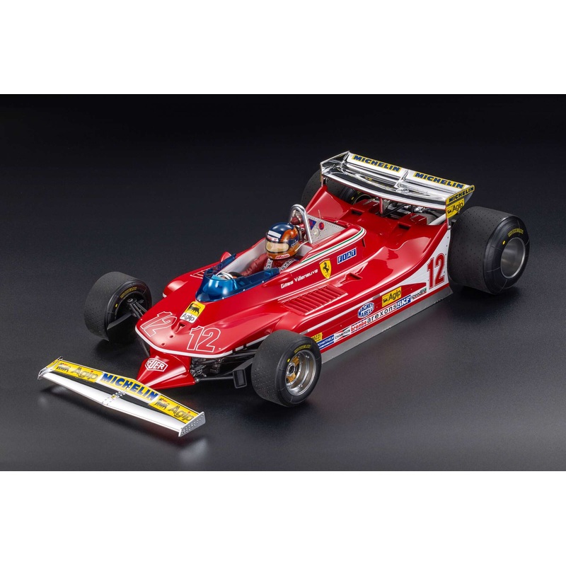 Ferrari - 312T4 n12 (1979) 1:12 - Gilles Villeneuve - Monaco GP - With Driver & Fine Details - GP1201DWD - GP Replicas