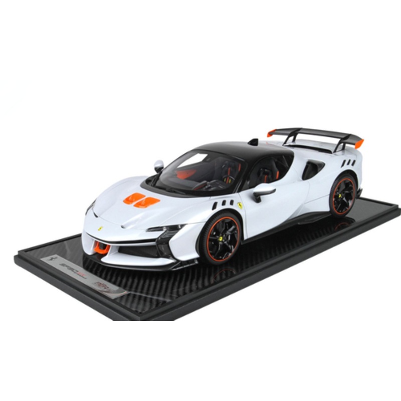 1/12 BBR Ferrari SF90XX Spider (White) Car Model Limited 49 Pieces