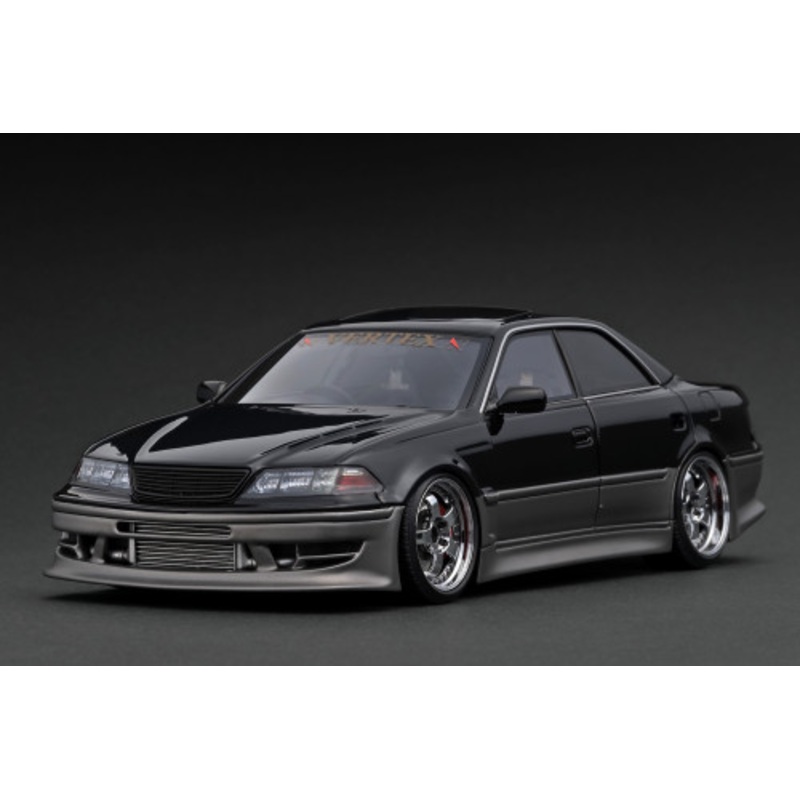 1/18 IG Ignition Model Toyota Vertex JAZ100 Mark-II (Black & Gun Metallic Grey) Car Model