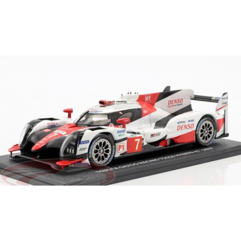 1/38 Spark 2017 Toyota TS050 Hybrid #7 Toyota Racing WEC 24h LeMans Toyota Gazoo Racing Mike Conway, Kamui Kobayashi, Jos Maria Lopez Car Model