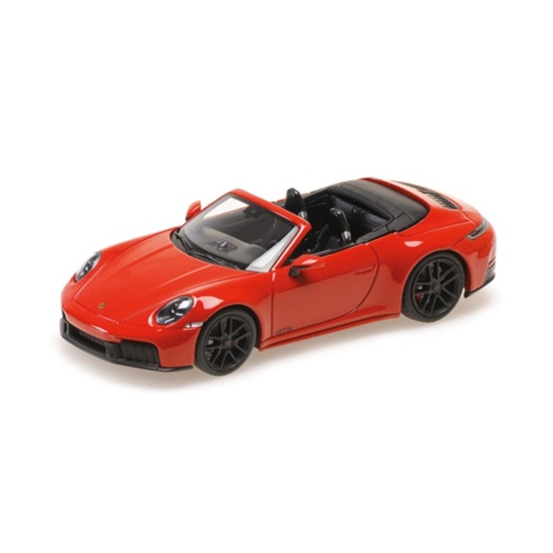 1/43 Minichamps 2024 Porsche 911 (992.2) Carrera GTS Cabriolet (Red) Diecast Car Model