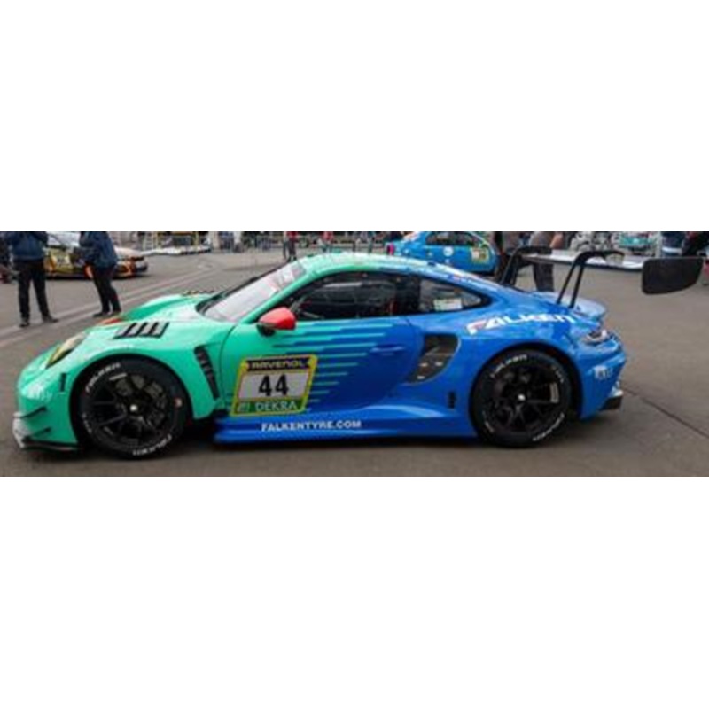 1/43 Spark Porsche 911 GT3 R (992) No.44 Falken Motorsports 10th 24H Nrburgring 2024 J. Eriksson - T. Heinemann - N. Menzel - M. Ragginger Car Model