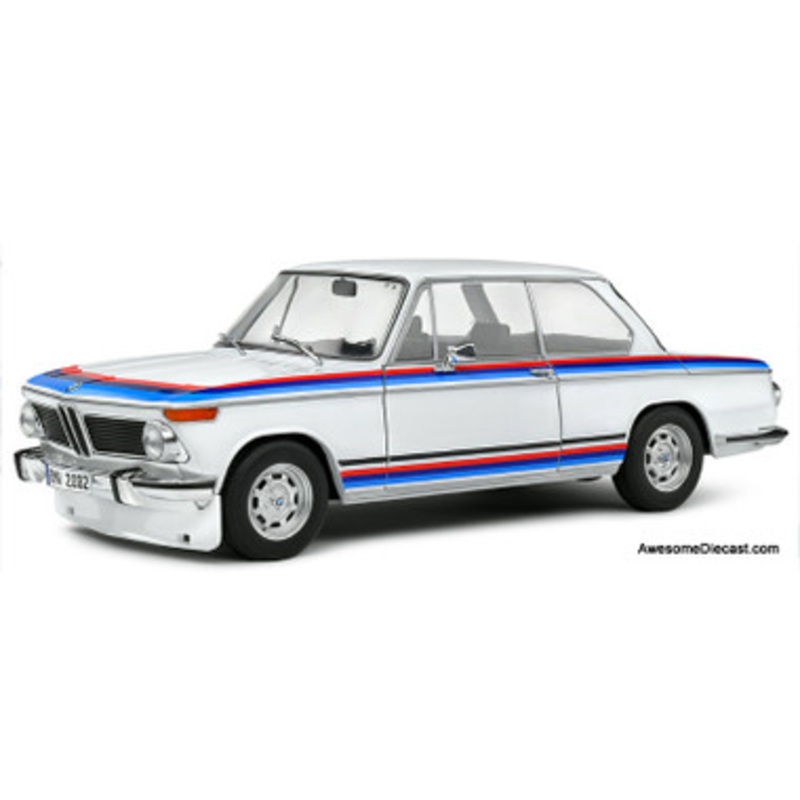 1971 BMW 2002 TII Turbo Evocation, White 1:18 Diecast Model Car by Solido