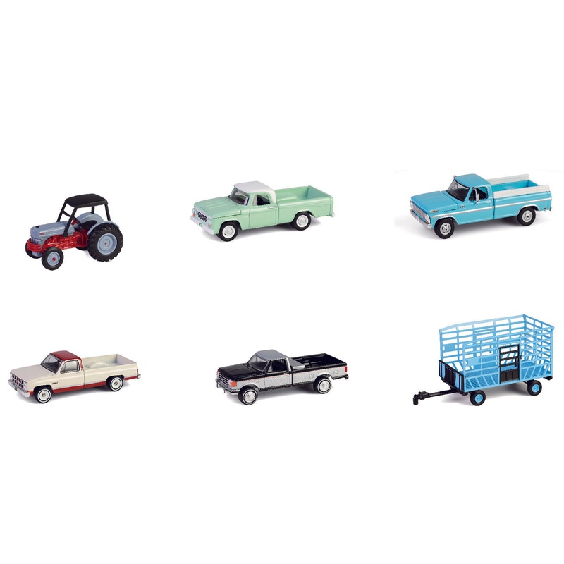 "Down on the Farm" Series 10 Set of 6 pieces 1/64 Diecast Models by Greenlight
