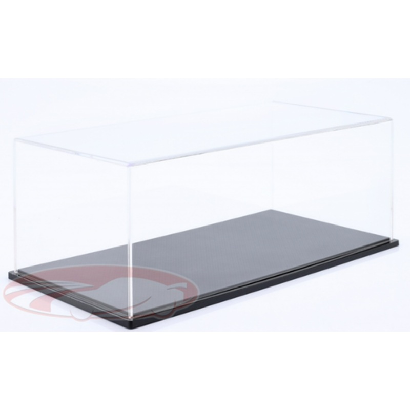 1/18 High Quality Acrylic Display Case Stuttgart with Carbon Fiber Base Plate (car models NOT included)
