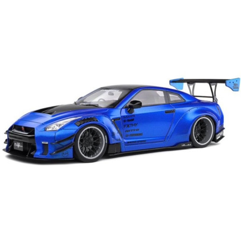 1/18 Nissan Skyline GT-R GTR R35 LB Works Liberty Works LBWK Type 2 (Blue) Diecast Car Model