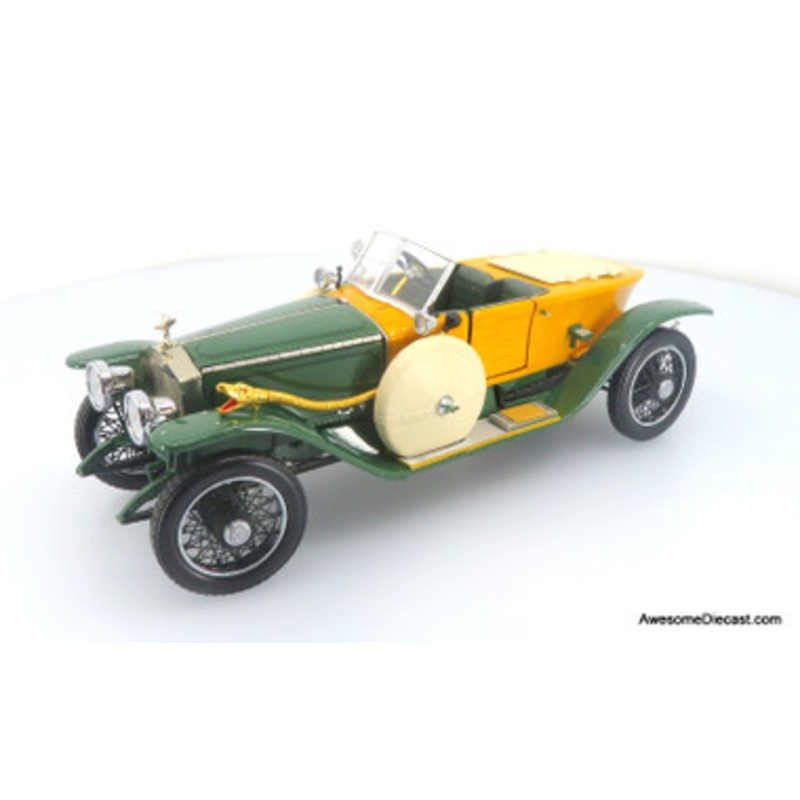 1914 Rolls-Royce Boat Tail Speedster, Green/Wood 1:24 Diecast Model by Franklin Mint