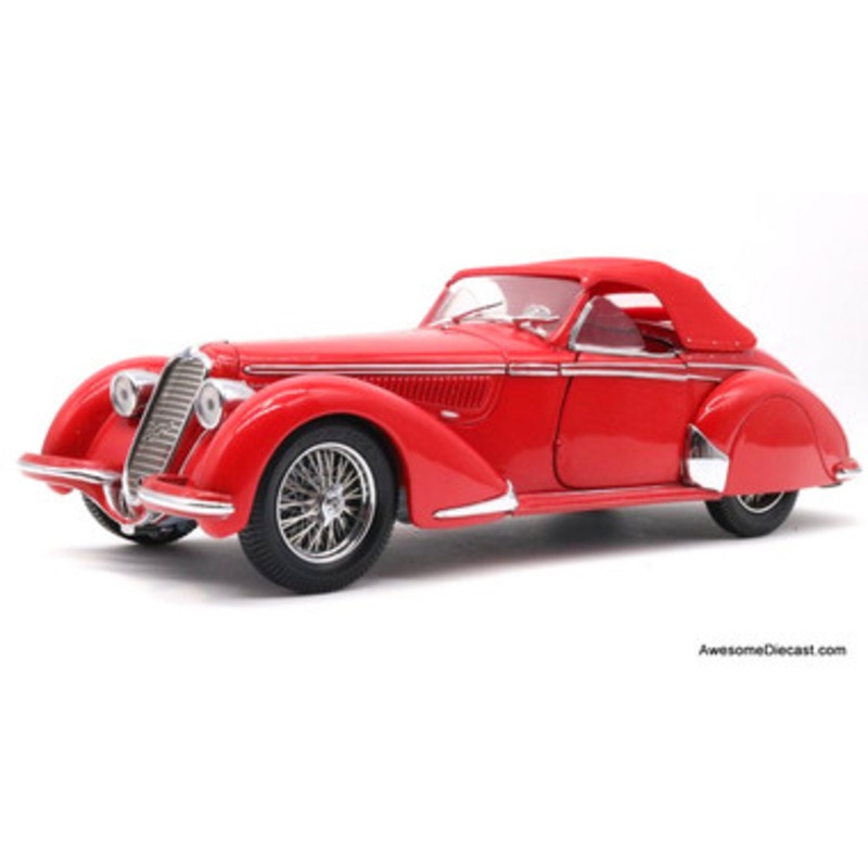 1937 Alfa Romeo 2900B, Red 1:24 Diecast Model by Franklin Mint