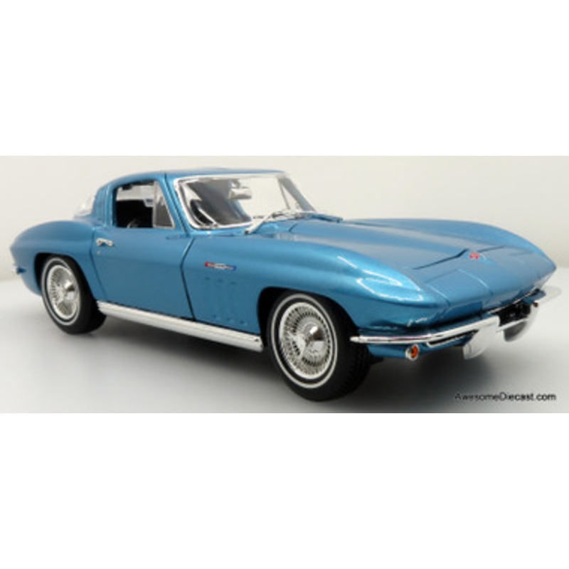 1965 Chevrolet Corvette, Sky Blue 1:18 Diecast Model Car by Maisto