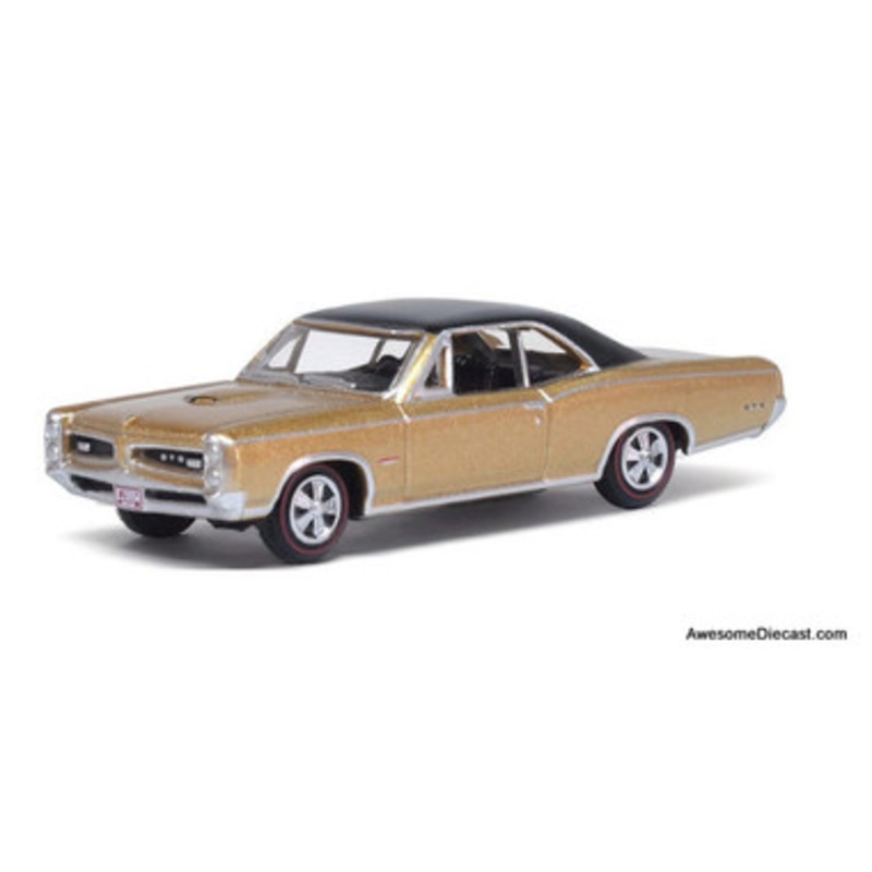 1966 Pontiac GTO, Martinique Bronze/Black 1:87 Diecast Model Car by Oxford Diecast