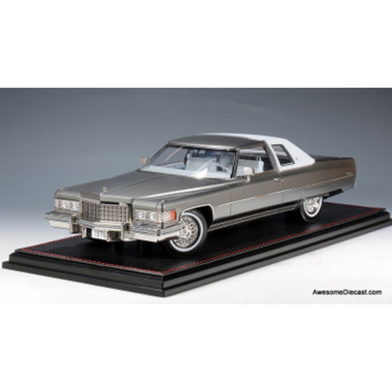 1976 Cadillac Coupe de Ville Academy Gray Metallic 1:18 Resin-Cast Model by Stamp Models
