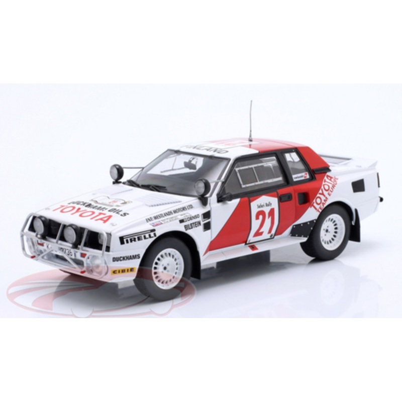 1/24 Ixo 1985 Toyota Celica TwinCam Turbo #21 Winner Safari Rallye Westland Motors Juha Kankkunen, Fred Gallagher Car Model