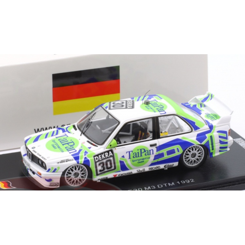 1/43 Spark BMW E30 M3 No.30 DTM 1992 Leopold von Bayern Car Model