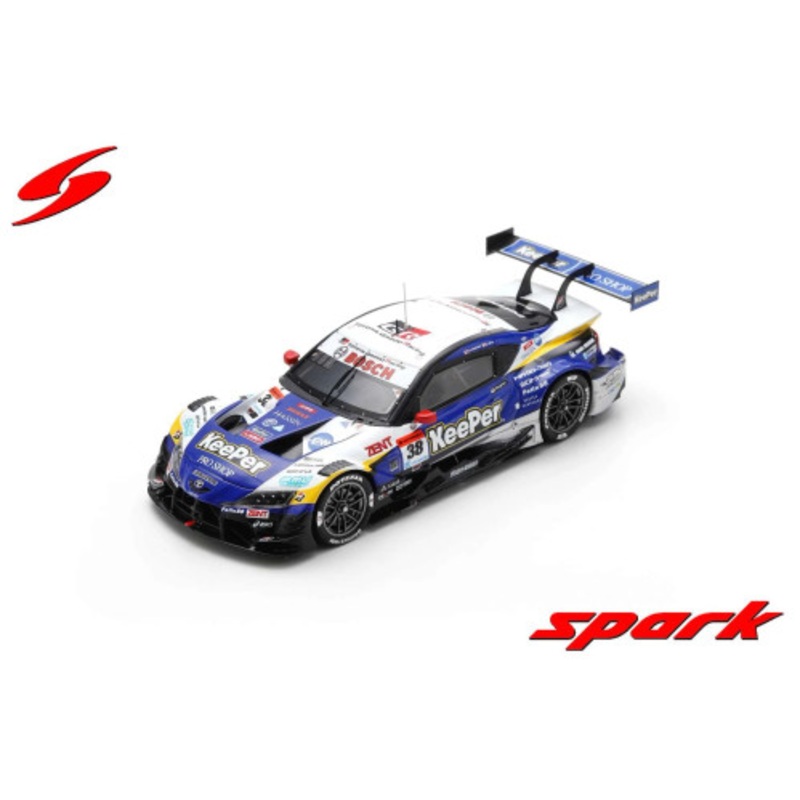 1/43 Spark KeePer CERUMO GR Supra No.38 TGR TEAM KeePer CERUMO GT500 SUPER GT 2024 H. Ishiura - T. Oyu Car Model