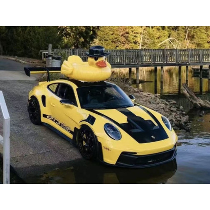 1/64 HH Model Porsche 911 992 GT3 RS (Yellow Duck) Car Model