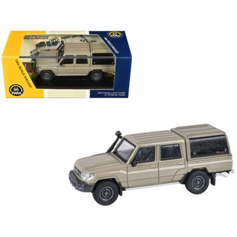 1/64 Paragon 2014 Toyota Land Cruiser LC79 (Sandy Taupe) Diecast Car Model