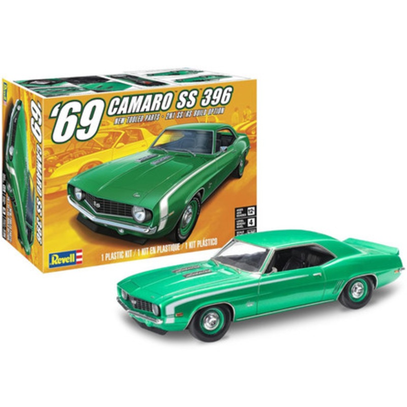Level 4 Model Kit 1969 Chevrolet Camaro 396 2-in-1 Kit 1/25 Scale Model by Revell