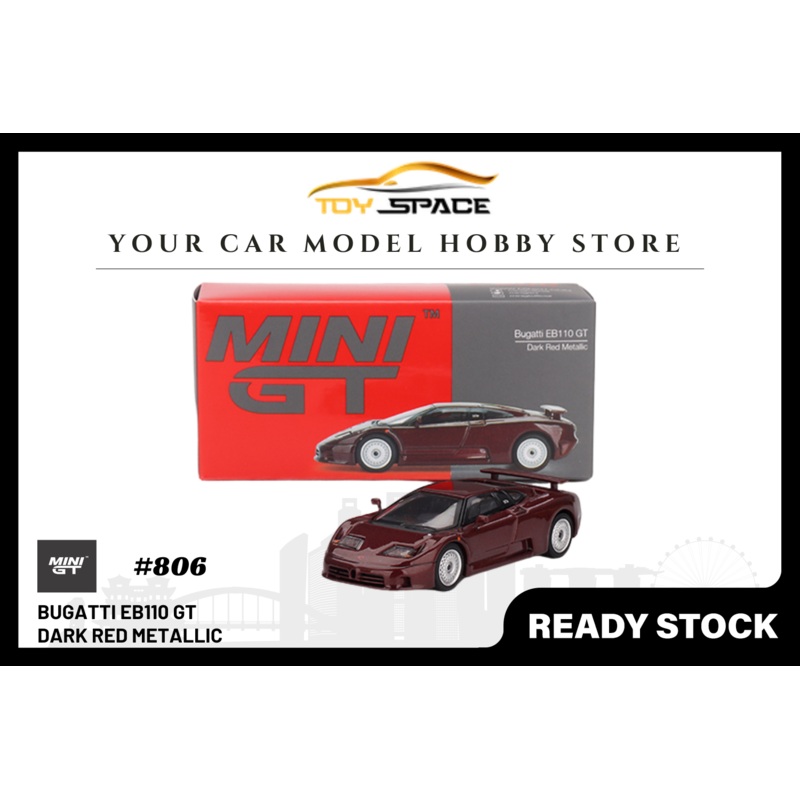 [MINI GT] Bugatti EB110 GT Dark Red Metallic