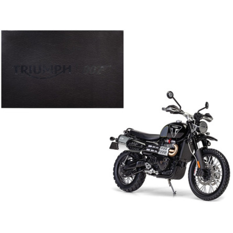 Triumph Scrambler 1200 "Bond Edition" Motorcycle Black 007 James Bond "No Time to Die" (2021) Movie 1/12 Diecast Model by Corgi
